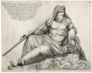 Nicolas Beatrizet - Two allegorical Figures