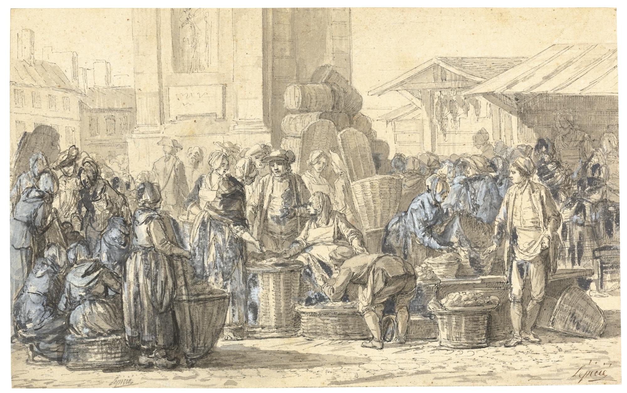 Nicolas-Bernard Lépicié - Le Marché