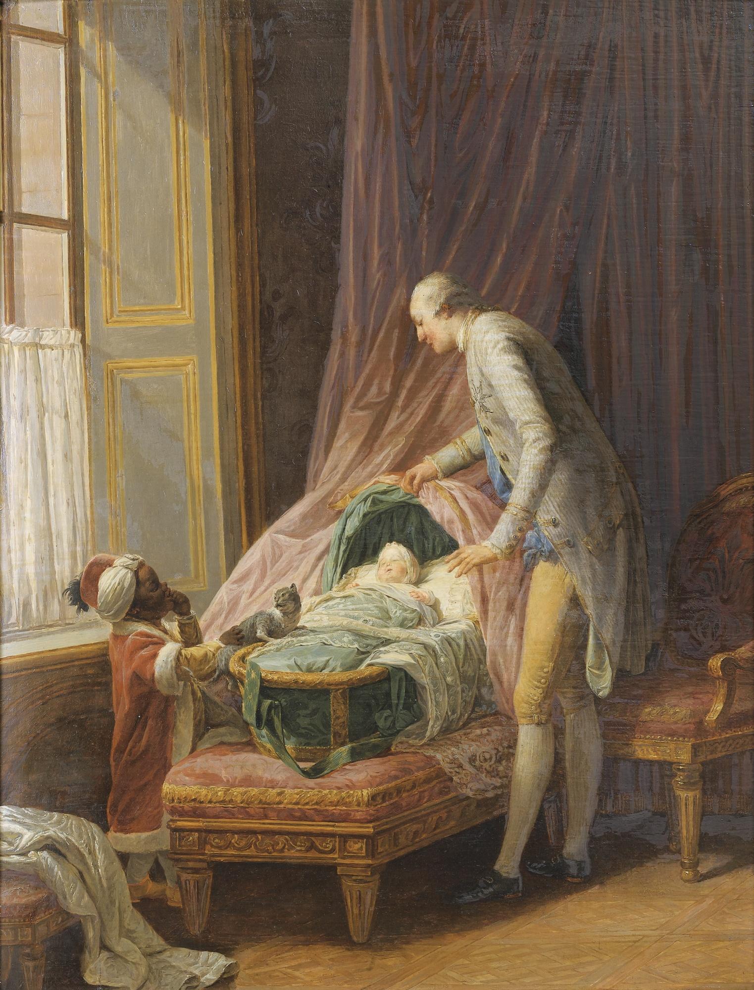 Nicolas-Bernard Lépicié - Louis-Philippe, Duc De Valois, Au Berceau