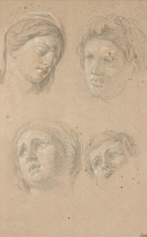 Nicolas-Bernard Lépicié - Quatre Études de Têtes