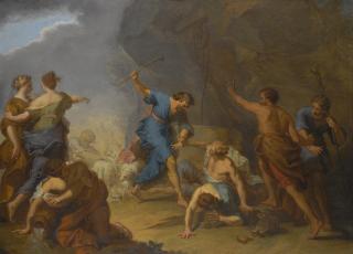 Nicolas Bertin - Moses Defending The Daughters Of Jethro