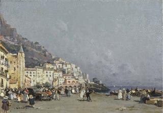 Nicolas De Corsi - La prima automobile a Positano