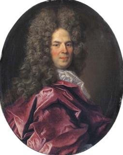 Nicolas De Largillière - Portrait of a Gentleman, bust-length, in a red cloak