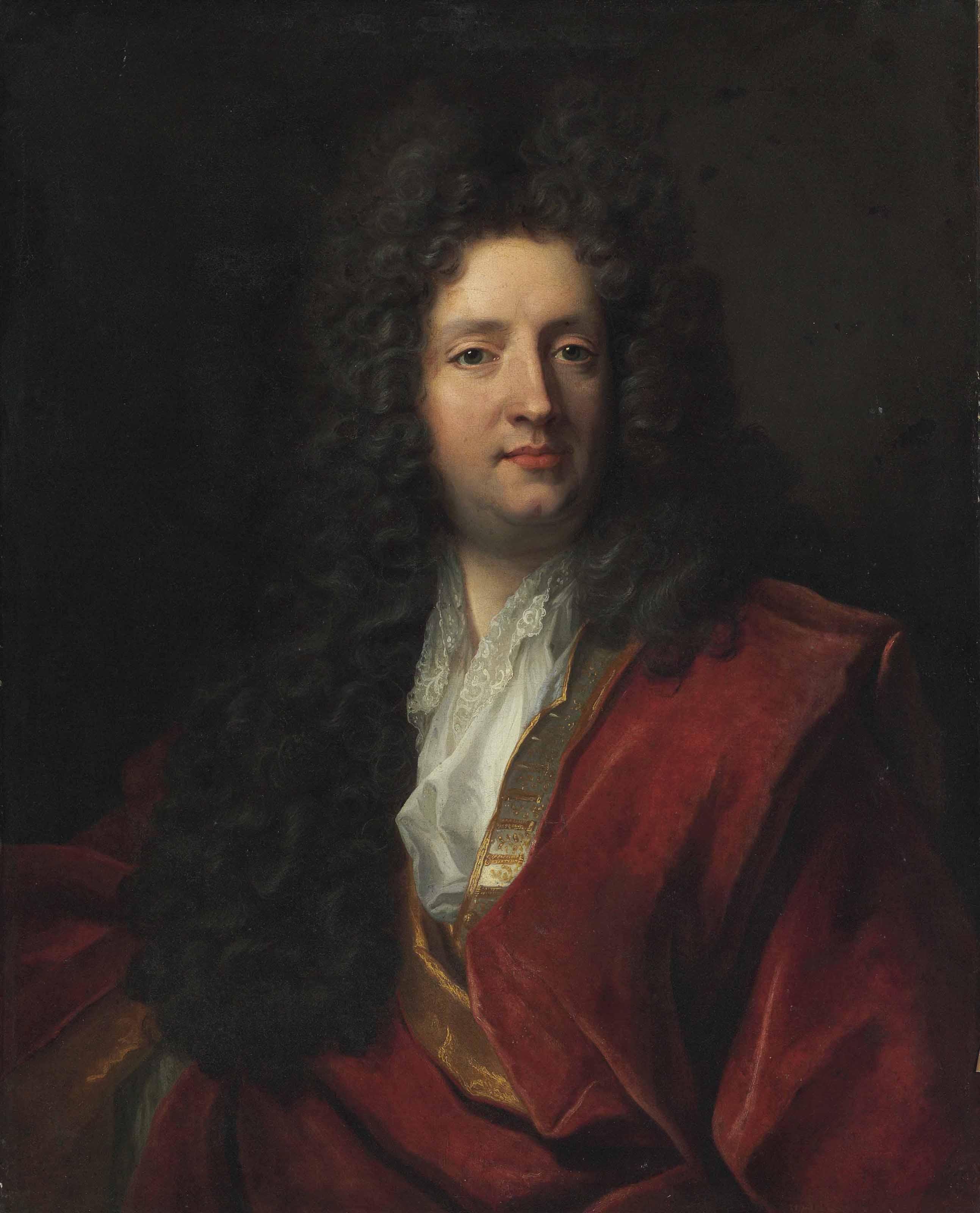 Nicolas De Largillière - Portrait of a man, possibly Philippe II, duc d\'Orleans (1674-1723), bust-length