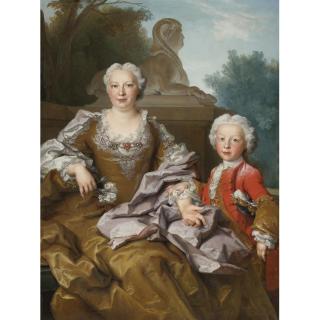 Nicolas De Largillierre - Madame Bertin And Her Son, Balthazar Bruno
