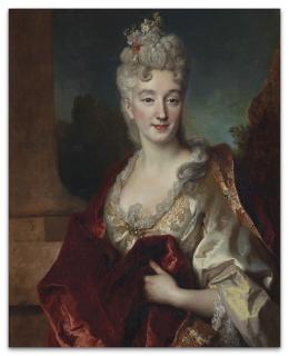 Nicolas De Largillierre - Portrait De Femme À Mi-Corps, Dit \'Portrait De La Comtesse De Courcelles\'