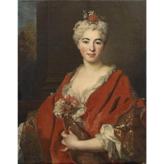 Nicolas de Largillierre - Portrait Of Marguerite Elisabeth De Largillierre (1701-1756), The Artist\'S Daughter