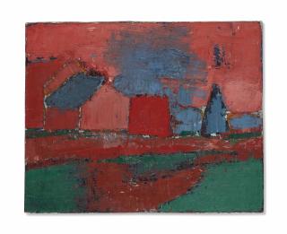 Nicolas De Staël - Arbres Et Maisons (Landscape)