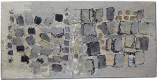 Nicolas De Staël - Composition en noir et blanc (Les pavés)