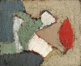 Nicolas de Stael - Composition (Femme à la Plage)