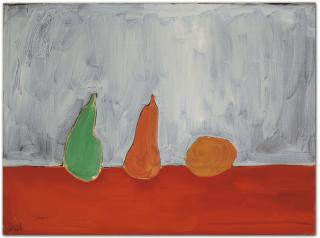 Nicolas De Staël - Fruits (Nature morte, poires, fond gris)