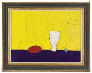 Nicolas De Staël - Nature Morte au Fond Jaune (Still Life with Yellow Background)