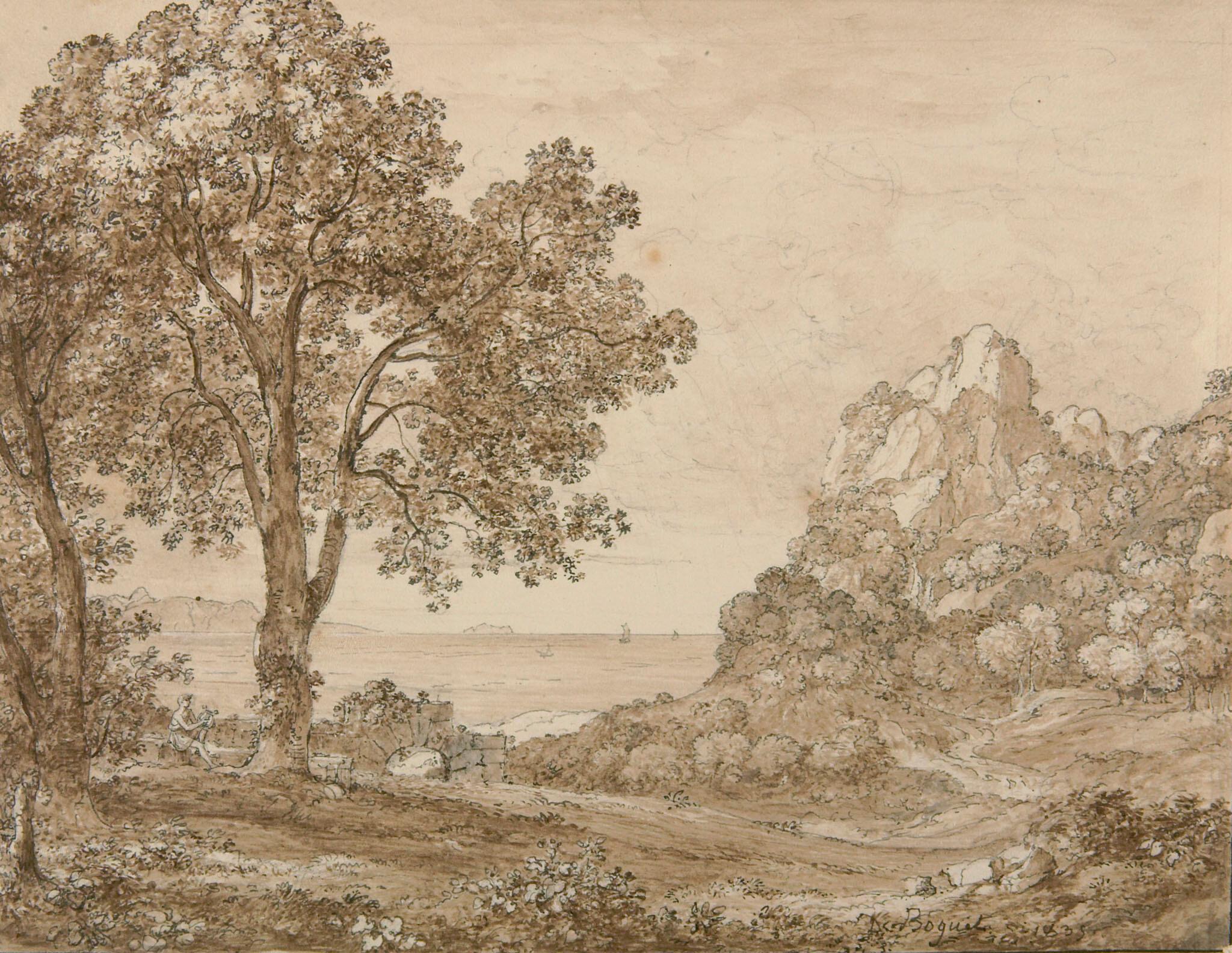 Nicolas-Didier Boguet - Arkadische Landschaft.