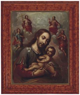 Nicolás Enríquez - Saint Joseph and the Christ Child
