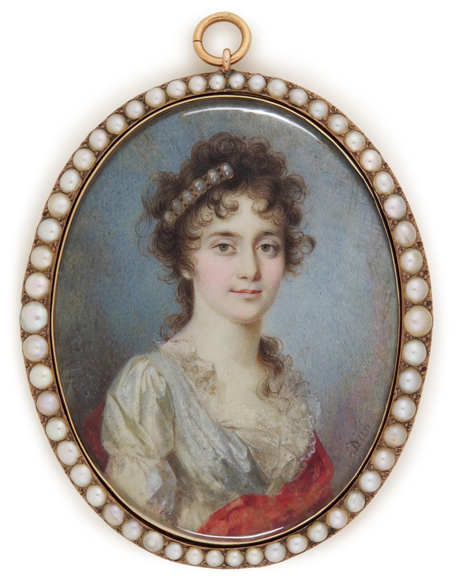 Nicolas François Dun - Portrait of a lady, circa 1795
