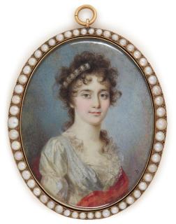 Nicolas François Dun - Portrait of a lady, circa 1795