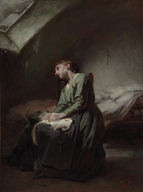Nicolas François Octave Tassaert - The abandoned girl