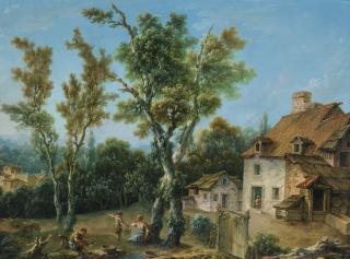 Nicolas Jacques Julliard - Animated Landscape With A Farm