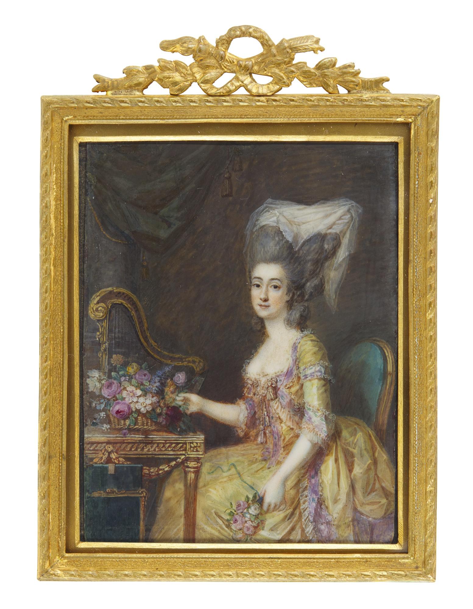 Nicolas Lafrensen - Portrait Of A Lady, Circa 1780