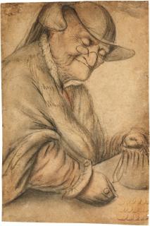 Nicolas Lagneau - Elderly Woman Counting Money