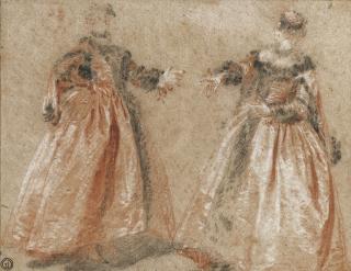 Nicolas Lancret - Two Ladies Dancing