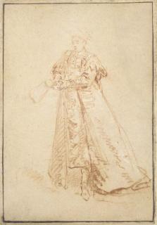 Nicolas Lancret - Un Homme En Costume Oriental Coiffé D\'Un Turban