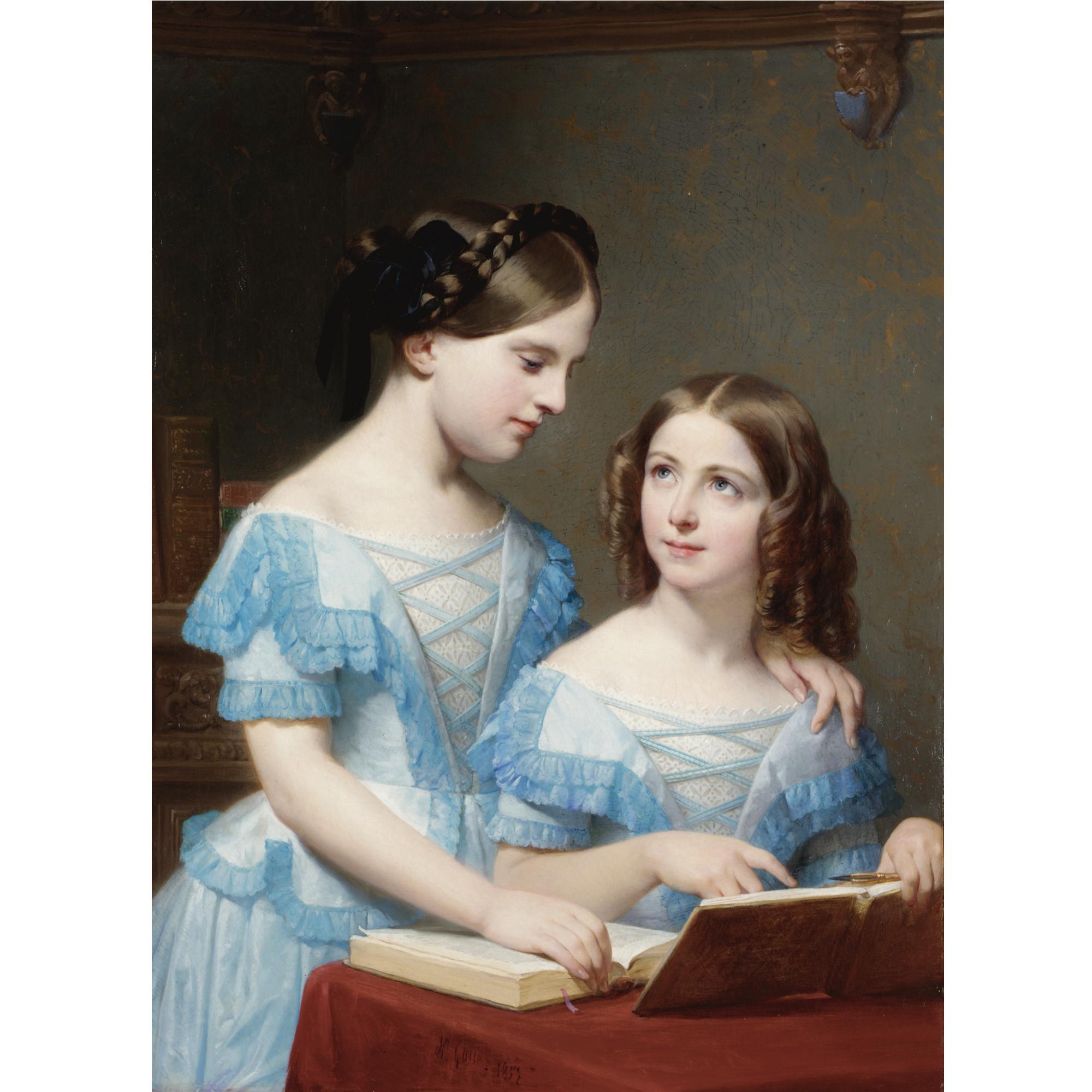 Nicolas Louis François Gosse - French Les Deux Soeurs (The Two Sisters)