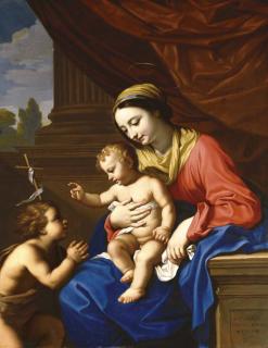 Nicolas Mignard - The Virgin and Child with Saint John the Baptist