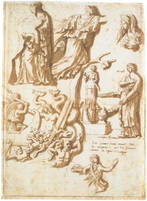 Nicolas Poussin - Studies after antique reliefs