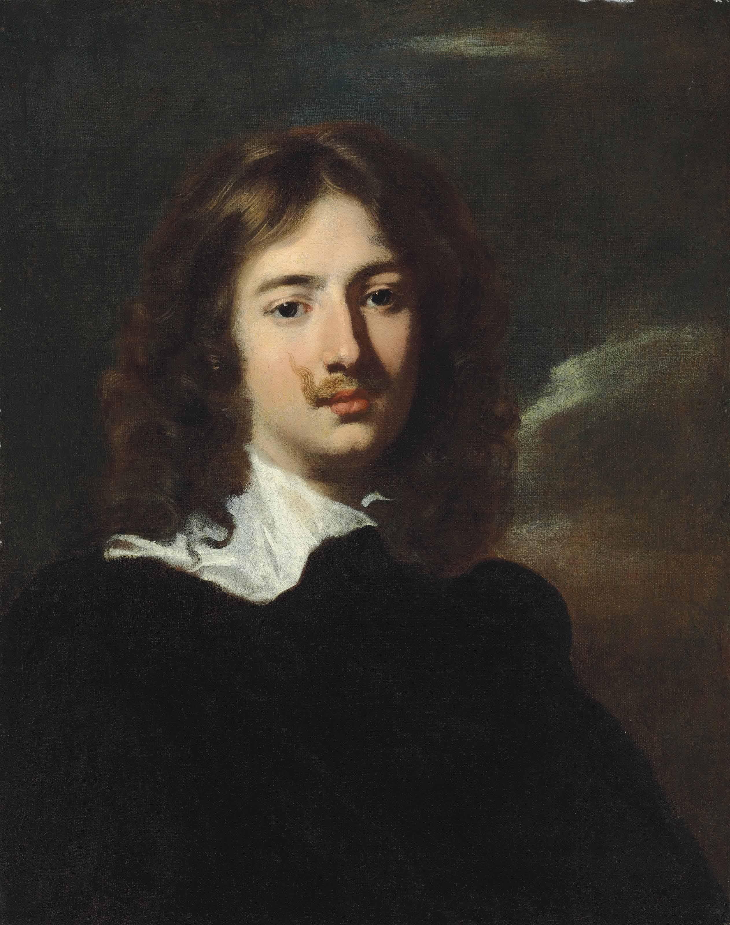 Nicolas Régnier - Portrait Of A Gentleman, Bust-Length, In A Black Doublet And White Collar