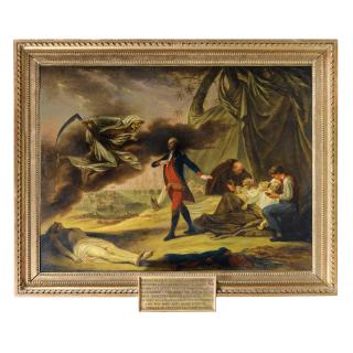 Nicolas-René Jollain - Portrait Allégorique De Thomas François Le Normand De Victot (1742-1782), Chevalier De L\'Ordre Royal Et Militaire De Saint Louis, Rencontrant La Mort