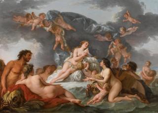 Nicolas-René Jollain - Venus, With Sea Nymphs And Tritons