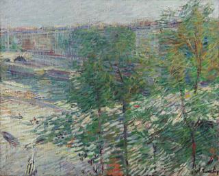 Nicolas Tarkhoff - Le pont derrière les arbres