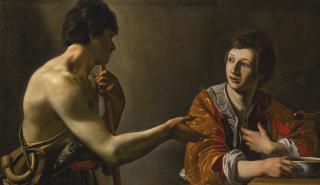 Nicolas Tournier - Esau Selling His Birthright To Jacob For A Pottage Of Lentils