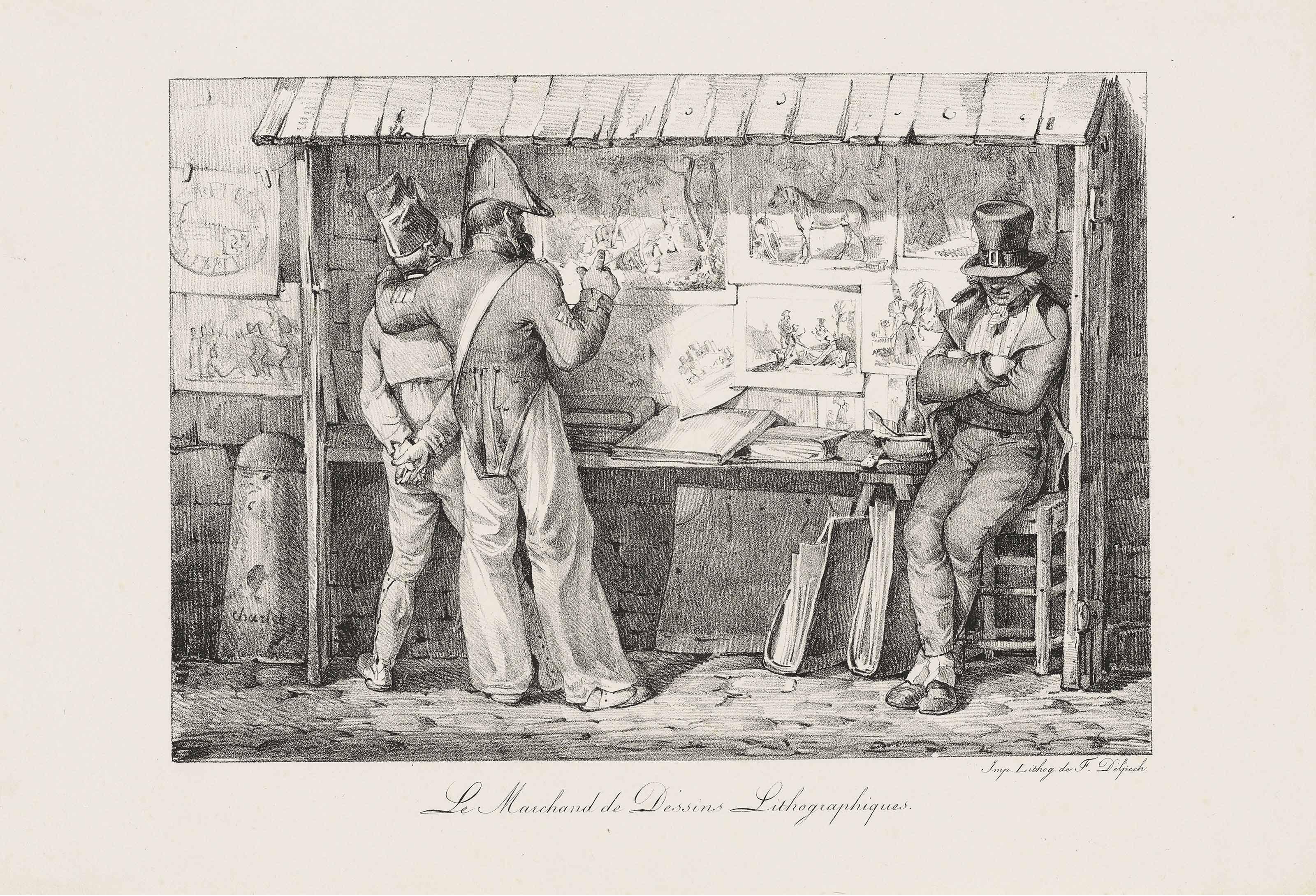 Nicolas-Toussaint Charlet - Le Marchand De Dessins Lithographiques