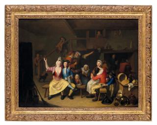 Nicolas Van Haeften - Scène de taverne