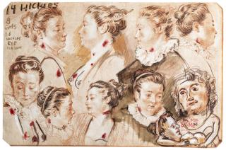 Nicole Eisenman - 14 Hickies, 8 Girls, 1.6 Hickies per Person