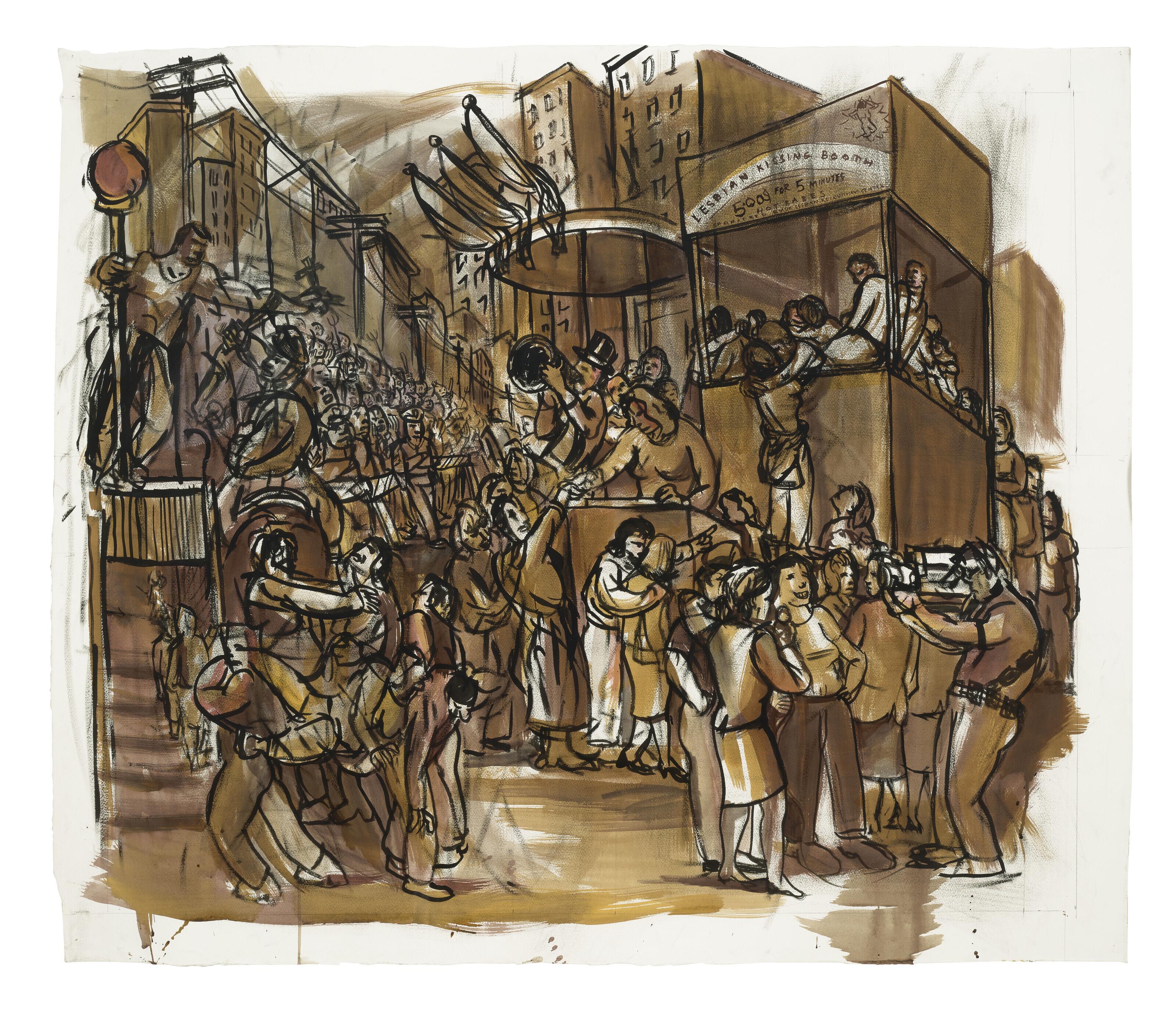 Nicole Eisenman - Lesbian Kissing Booth