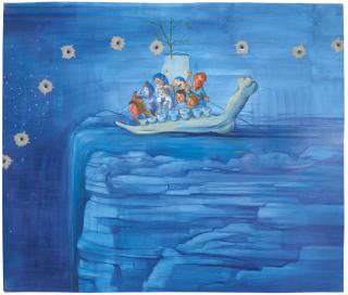 Nicole Eisenman - Riding Down The River On The Jawbone Of An Ass