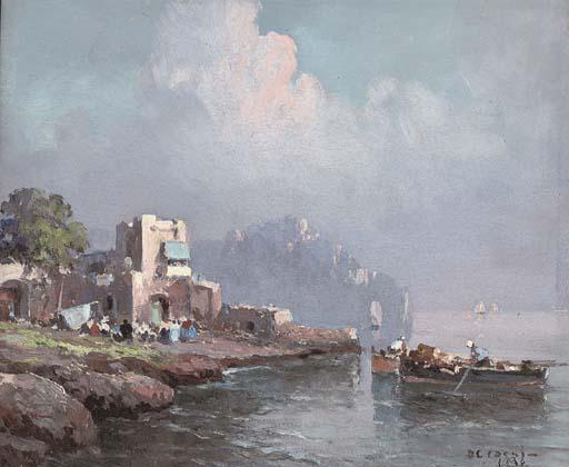 Nicolo de Corsi - Fisherfolk on the Amalfi coast