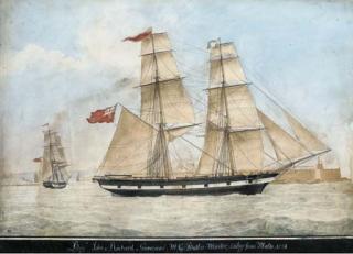 Nicolo S. Cammillieri of Malta - John & Richard, Gravesend: M.C. Butler Master, sailing from Malta. 1854.