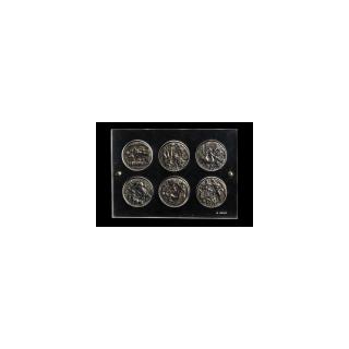 Nicos Hadjikiriakos Ghika - Six Medallions Depicting Appolo & Daphne, Thisseus & Ariadne, Pluto & Persephone, Cefalos & Prokris, Perseus & Andromeda And Jason & Medea
