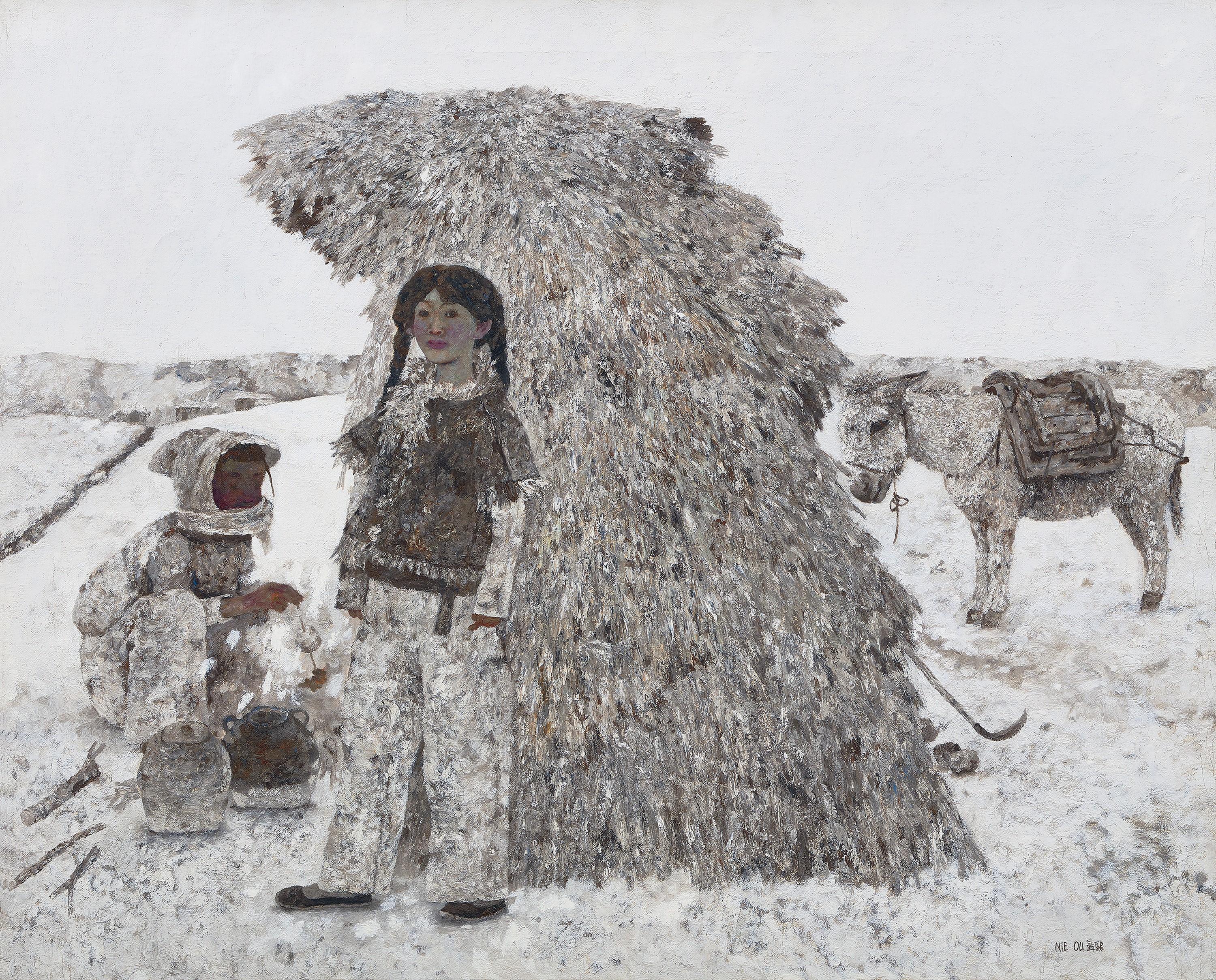 Nie Ou - A Girl In The Snow