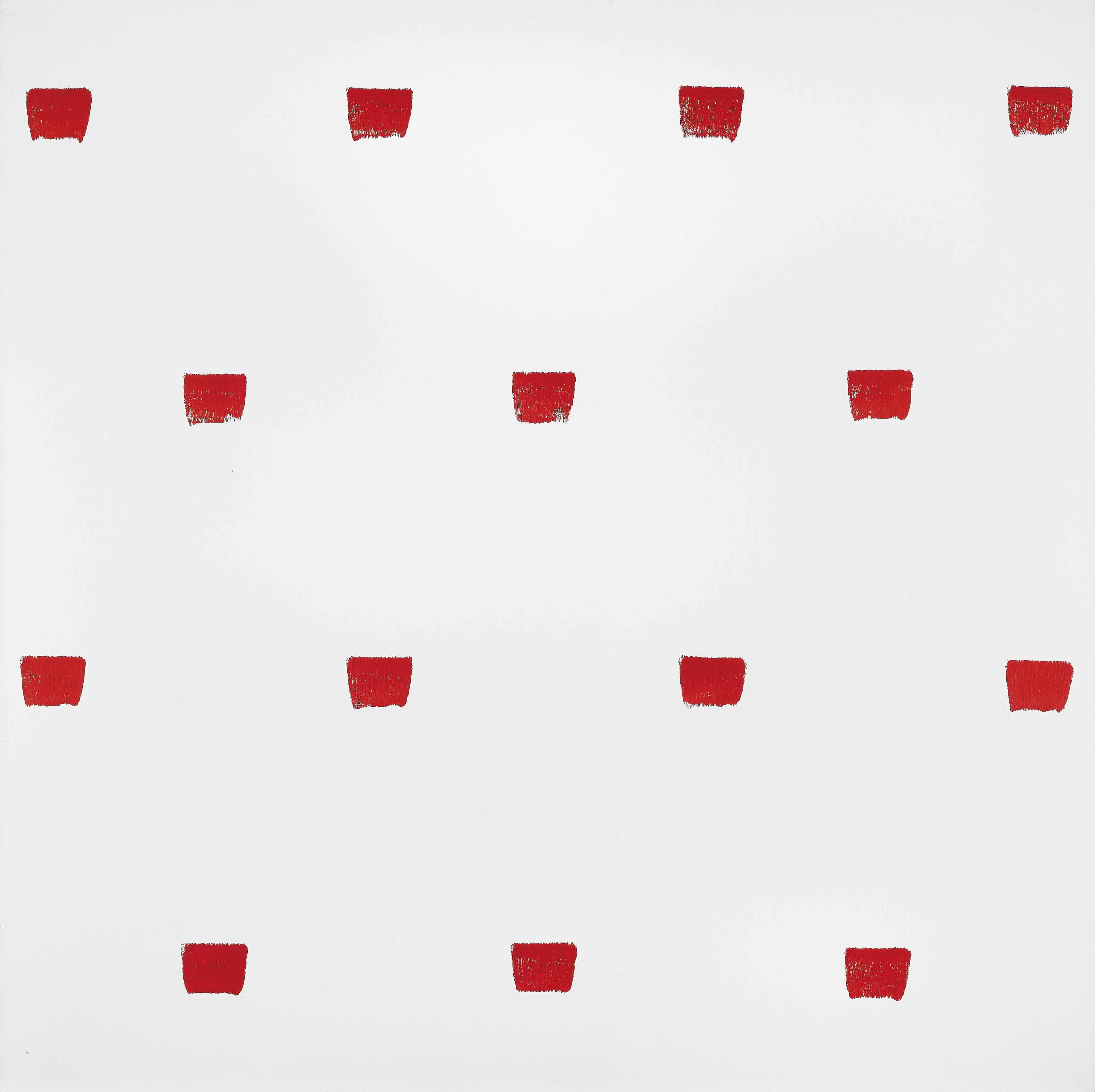 Niele Toroni - Abdrcke Eines Pinsels Nr. 50, Wiederholt In Regelmssigen Abstnden Von 30Cm. (Imprints Of A No. 50 Paintbrush, Repeated At Regular Intervals Of 30Cm.)