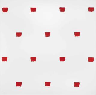 Niele Toroni - Abdrcke Eines Pinsels Nr. 50, Wiederholt In Regelmssigen Abstnden Von 30Cm. (Imprints Of A No. 50 Paintbrush, Repeated At Regular Intervals Of 30Cm.)