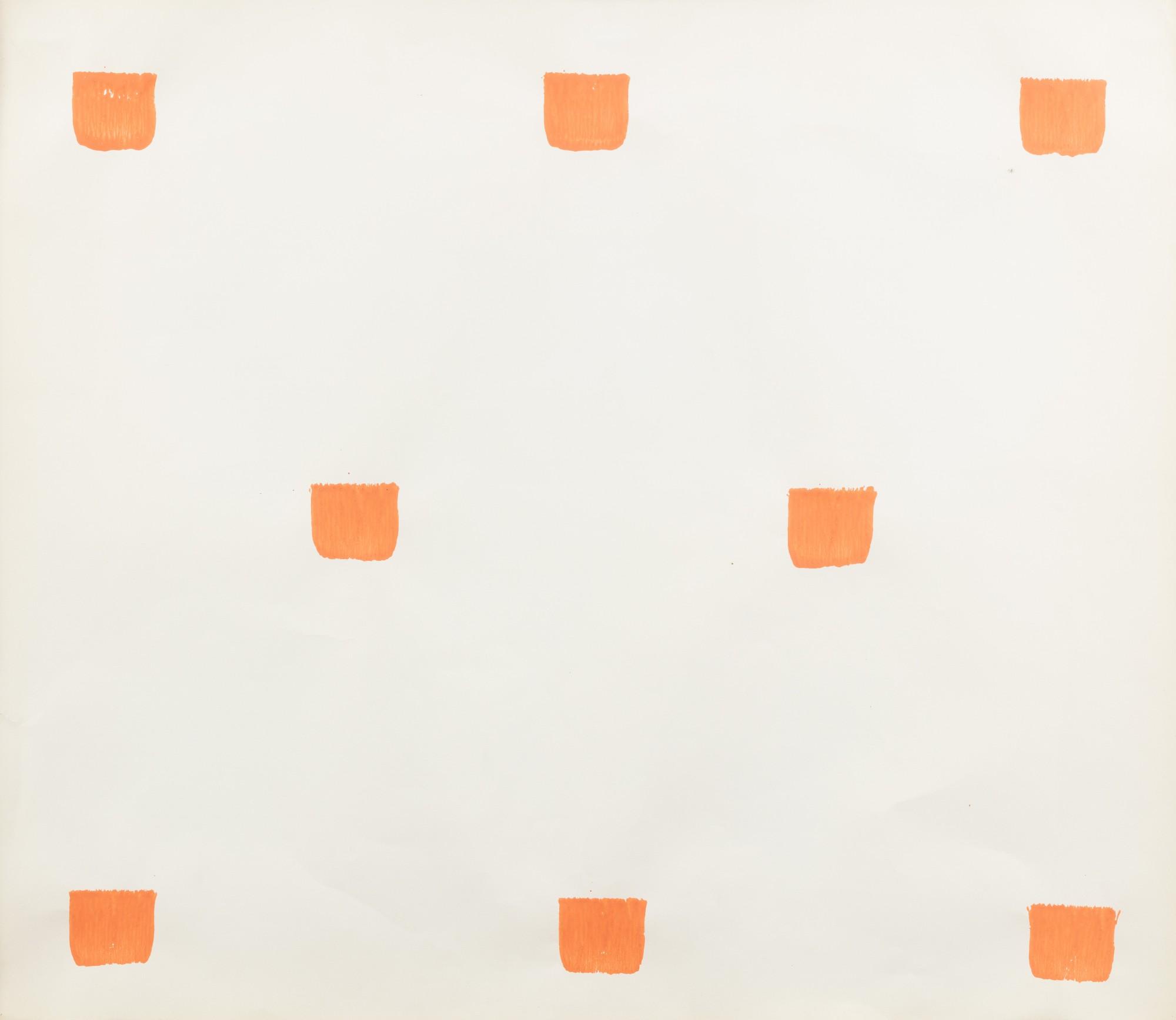 Niele Toroni - Empreinte de pinceau N° 50 répétées à intervalles réguliers de 30 cm