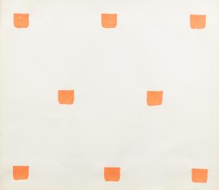 Niele Toroni - Empreinte de pinceau N° 50 répétées à intervalles réguliers de 30 cm