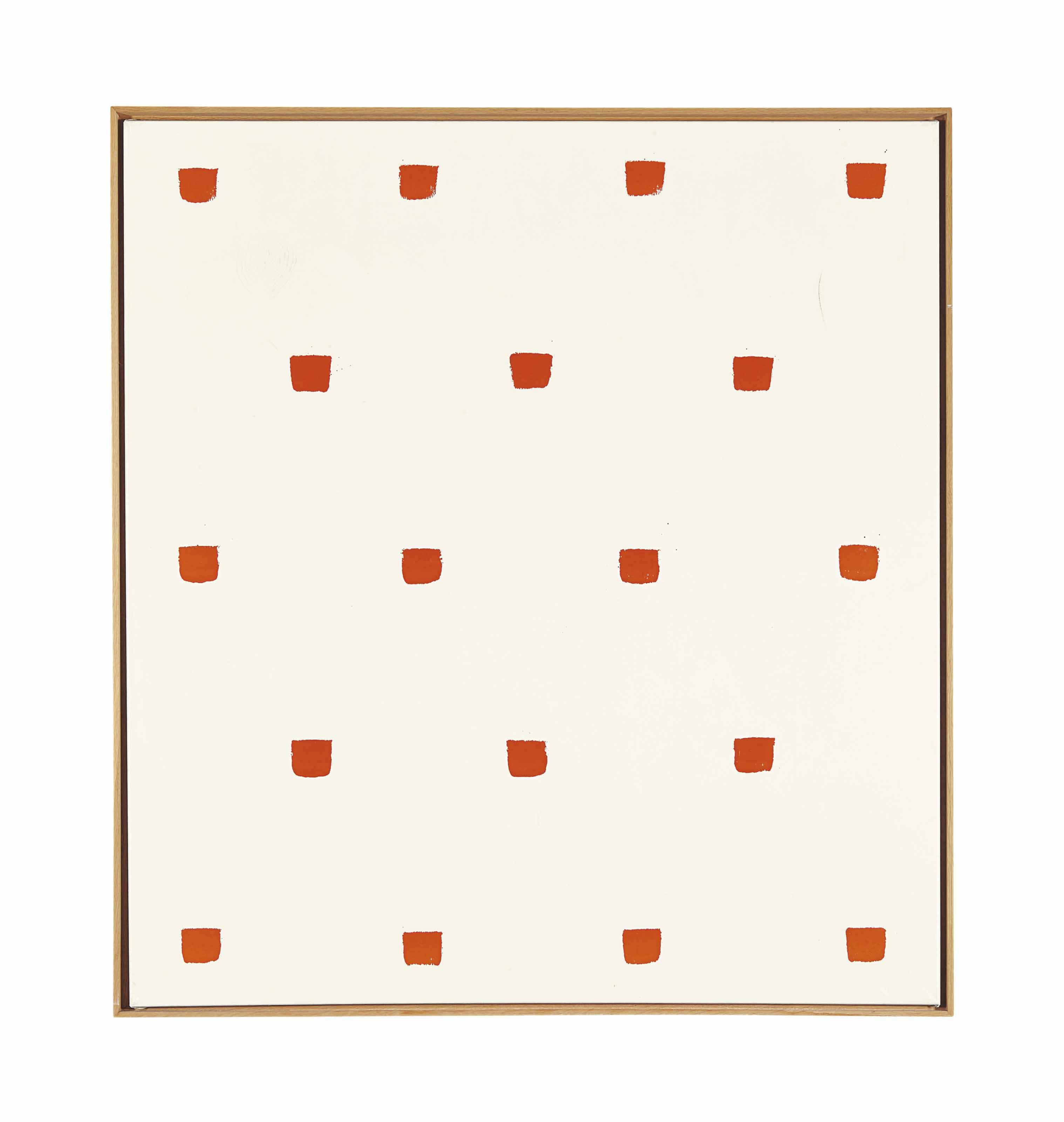 Niele Toroni - Empreintes de pinceau nº 50 répétées à intervalles régulieres (30 cm.)