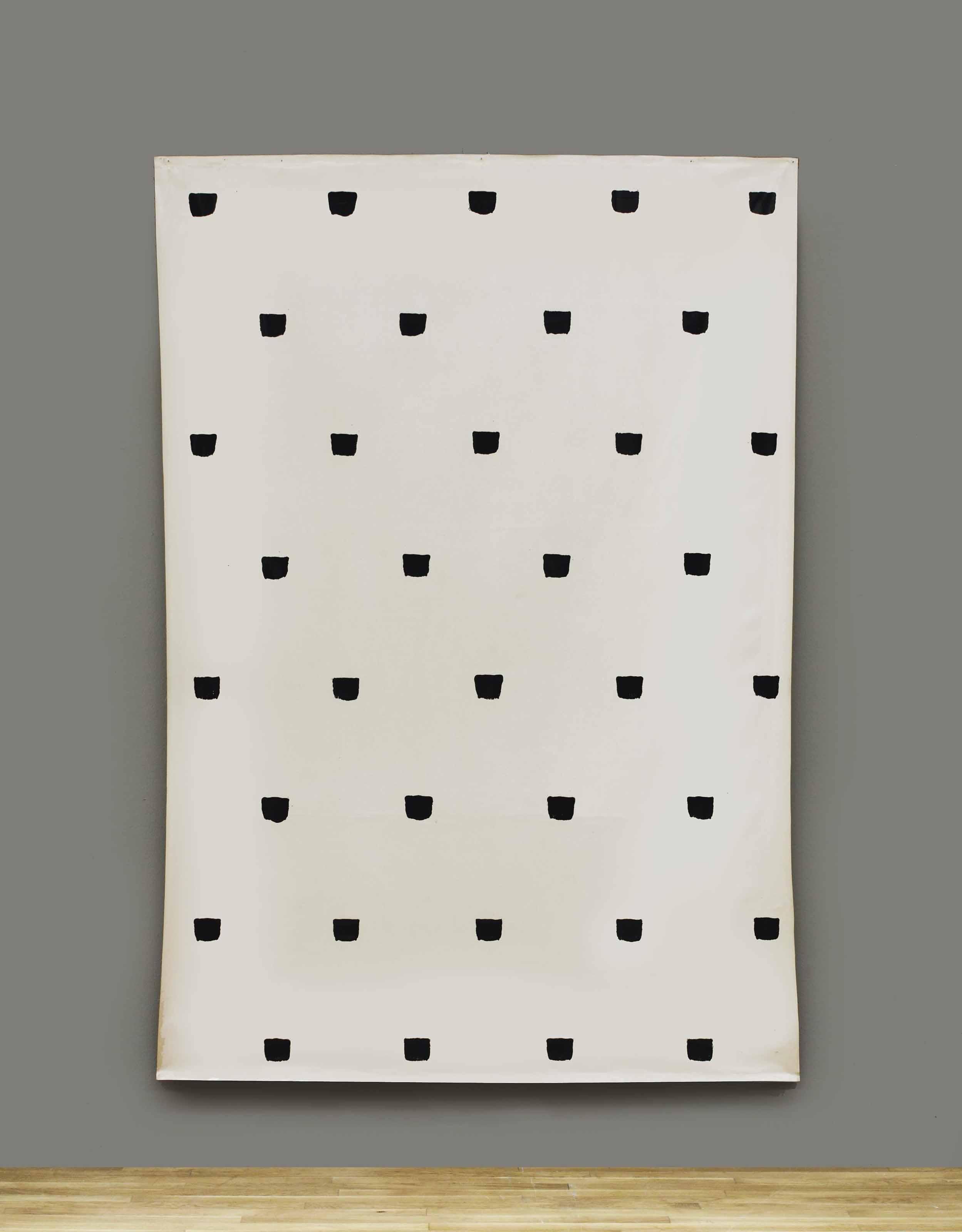 Niele Toroni - Empreintes De Pinceau No 50 Répétées À Intervalles Régulieres (30Cm)