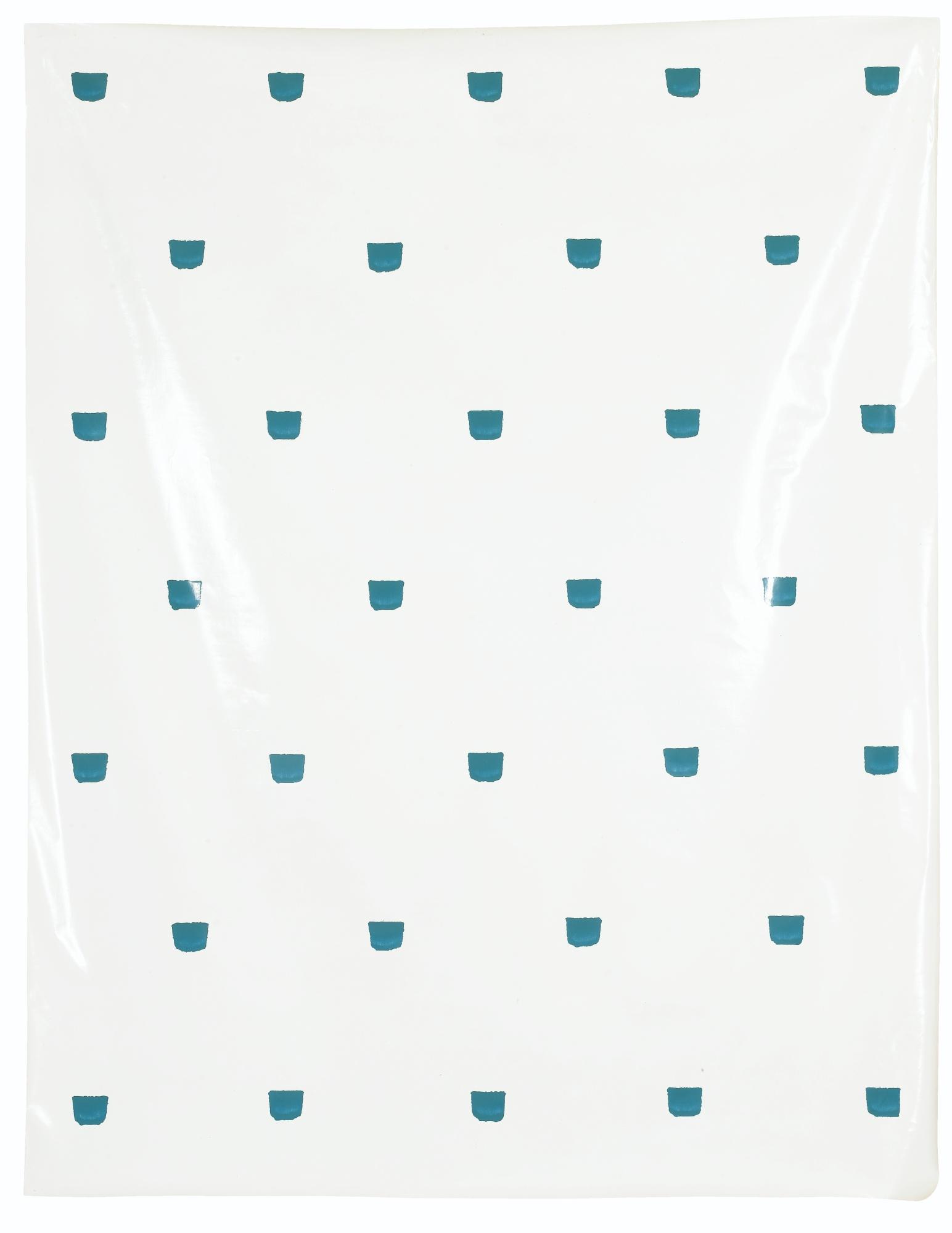 Niele Toroni - Sans Titredated Mars 1973 On The Back; Acrylic On Oilcloth.